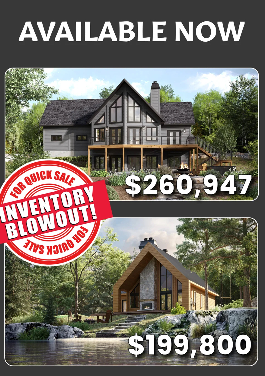 Timber Block Homes Inventory Sale Promotion 