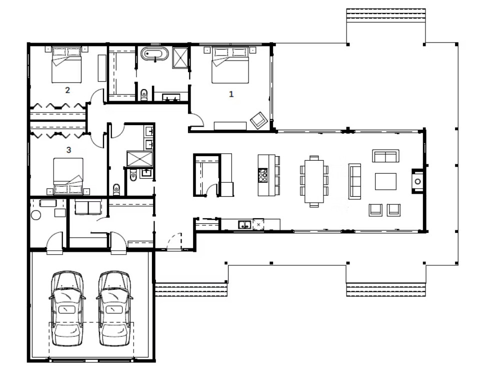 Timber Block Luna floor plan 
