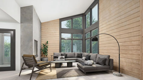 Timber Block Monterey II living room interior 