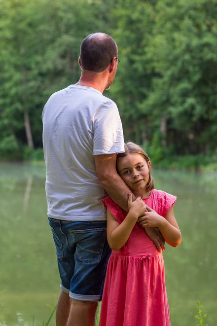 Portrait Fille avec son papa