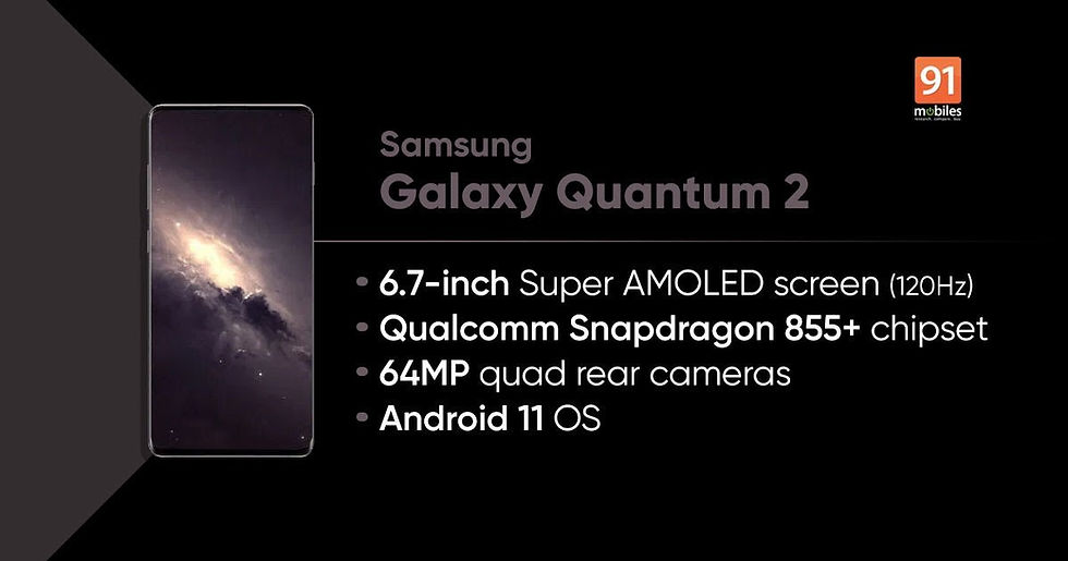 Samsung Galaxy Quantum 2 with Snapdragon 855+, 120Hz AMOLED display, and more launched