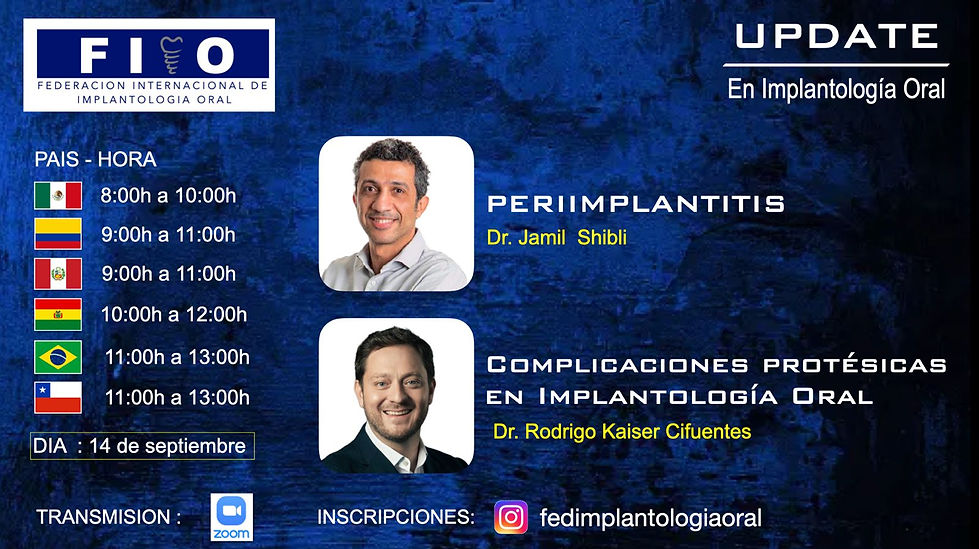 Update - Implantología Oral - 14/09/2024