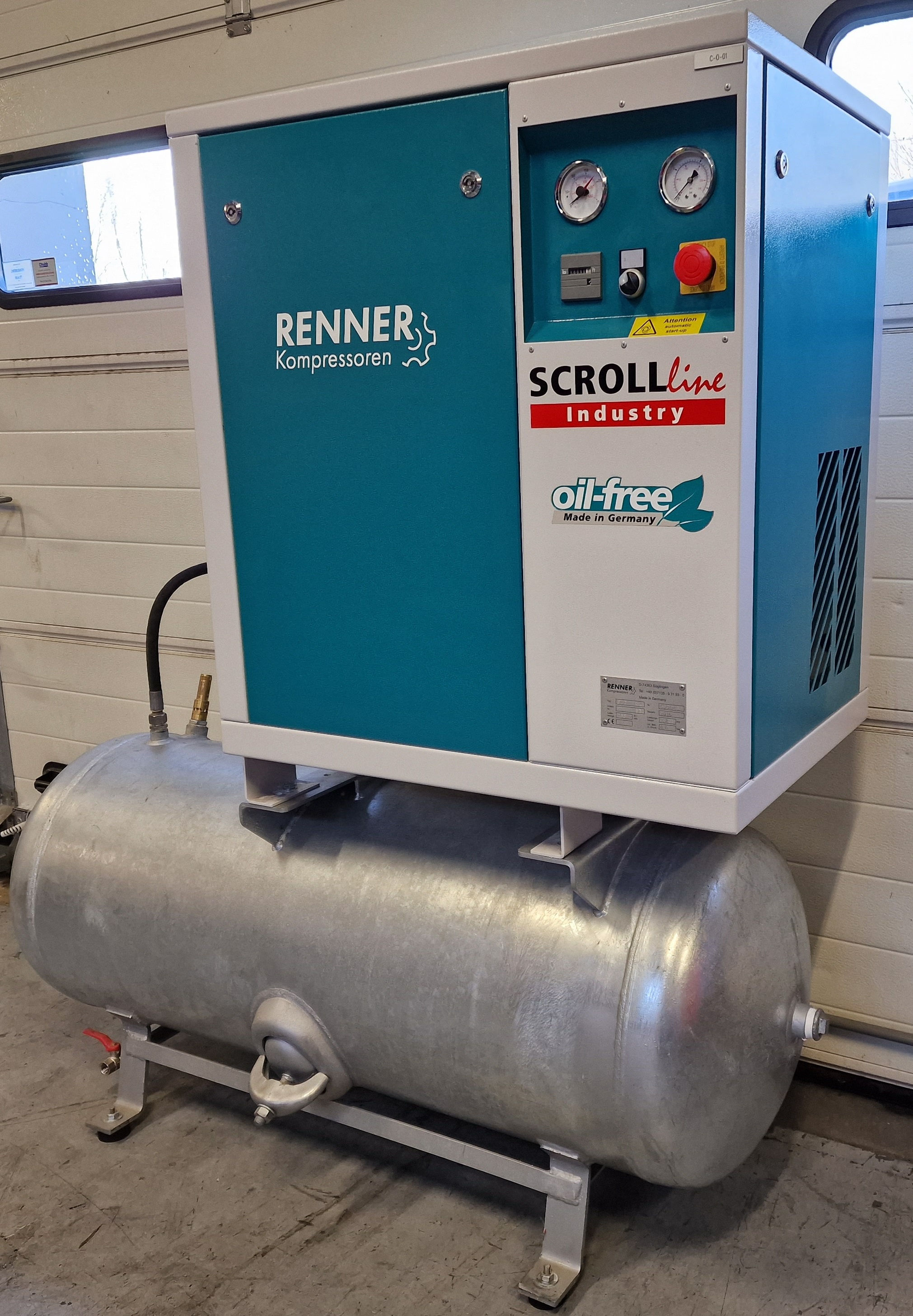Renner SLD-I3.708 olievrije scrollcompressor 3,7 kW 397 l/min nieuwe pomp!