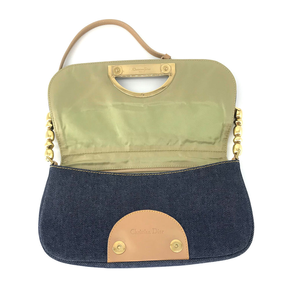 Thumbnail: CHRISTIAN DIOR Denim Malice Shoulder Bag