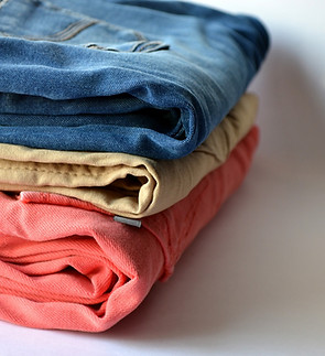 Stacked Folded Clothes