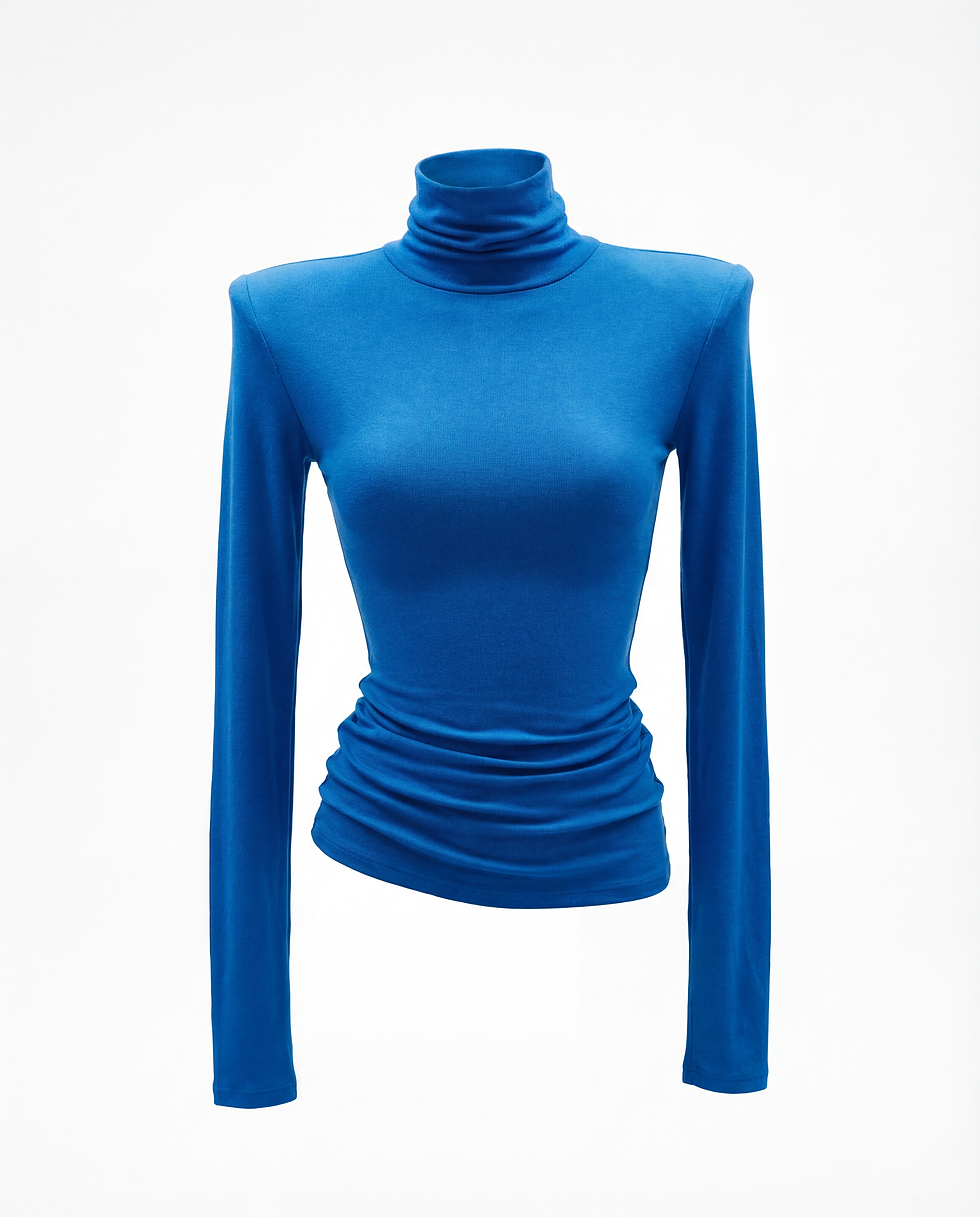 Thumbnail: Long Sleeve Turtleneck Tops Women Sexy Base Slim T Shirts Heaps Collar Autumn Sp
