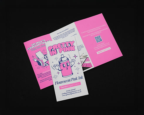 PINK BROCHURE MOCKUP