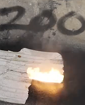 Effective laser graffiti removal from a brick wall in Sydney