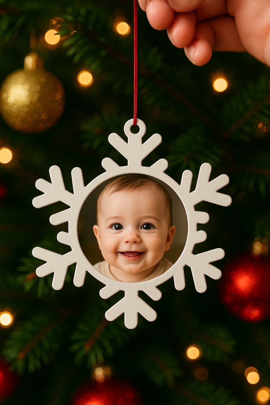 Snowflake Photo Ornament