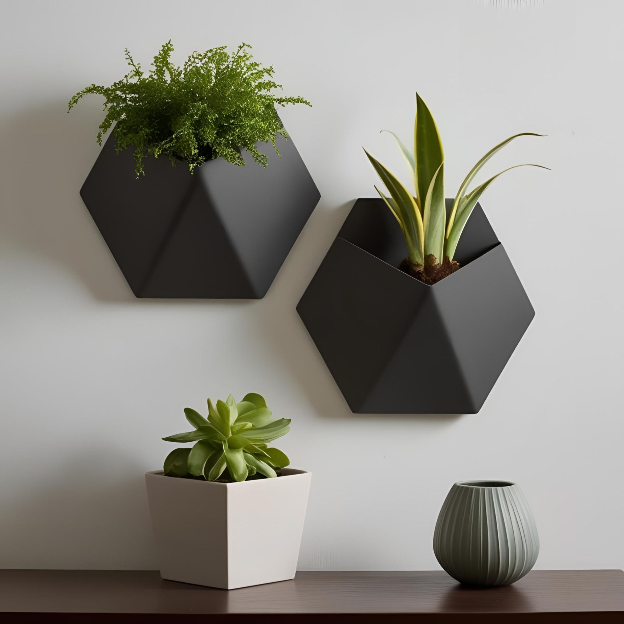 Modern Wall Hanging Planter (Set of 2)