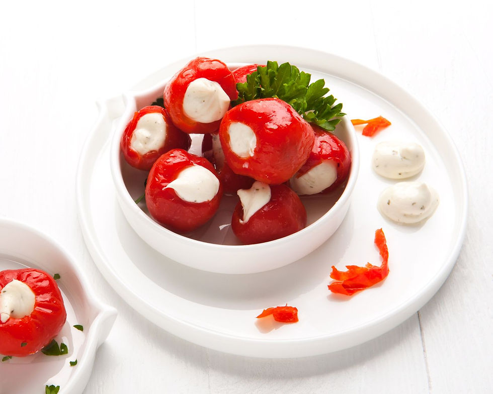 salade peppadew farcis au fromage