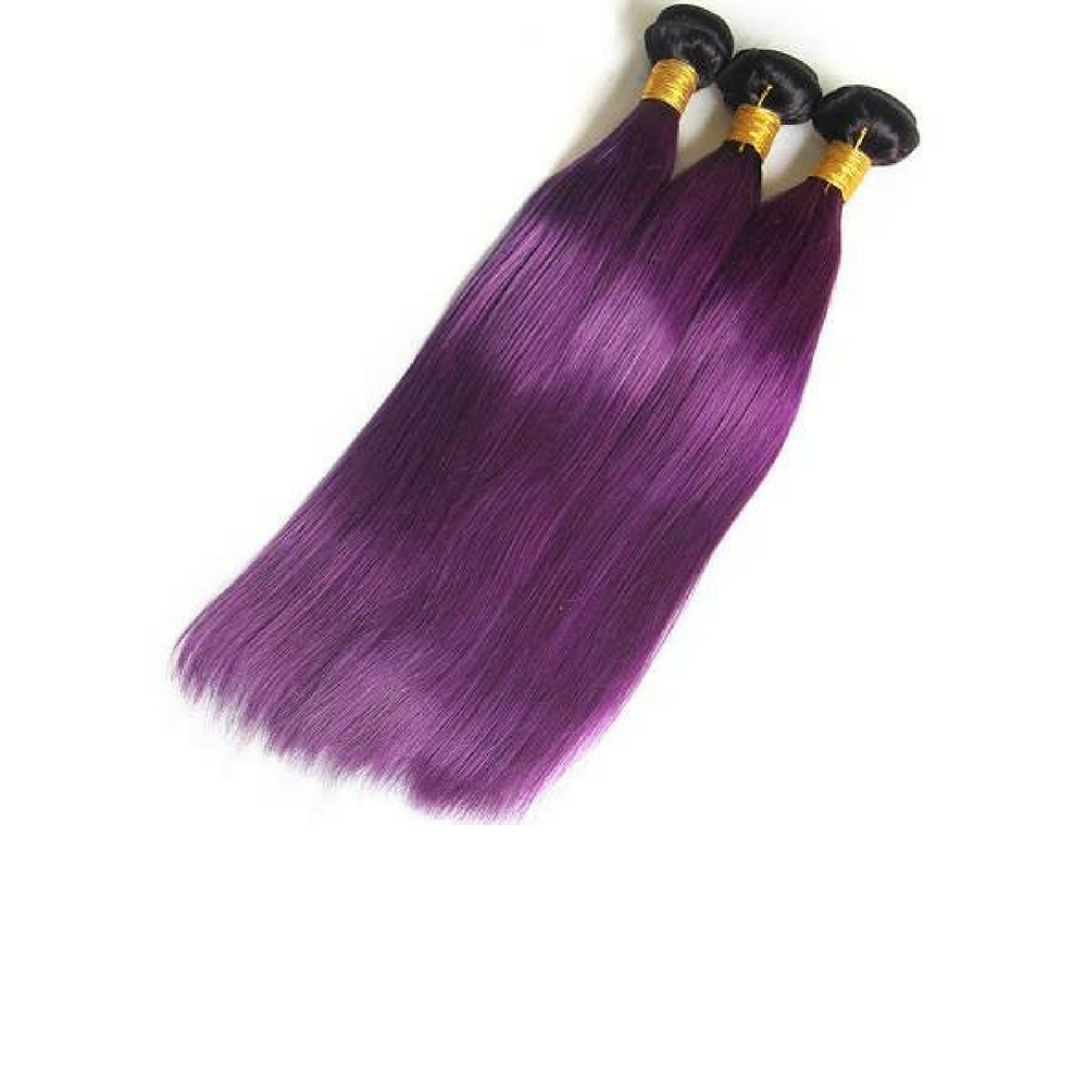 1B PURPLE OMBRE STRAIGHT