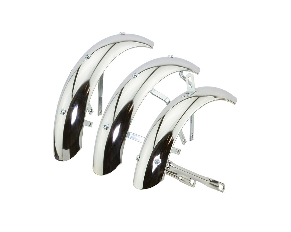 12 Flared Standard Hollow Trike Conversion Kit Fender Set Chrome