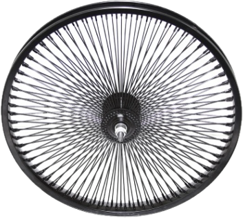 20 Steel Front Wheel 144 Spoke 14g Black 3/8 Axle Single Wall Black | 3 ...