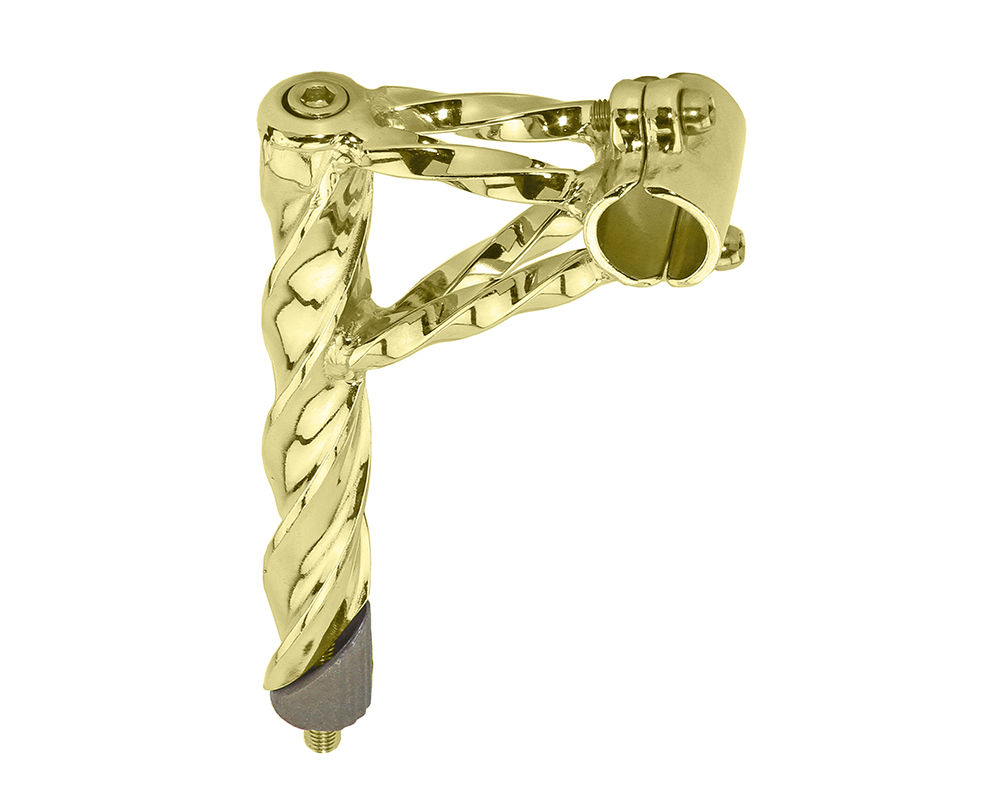 Double Twisted Lowrider Stem 22.2mm - Gold