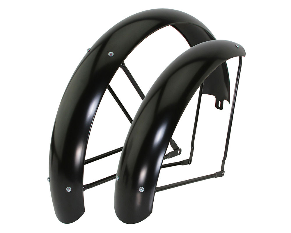 24x4.0 Fat Bike Classic Standard Fender Set B-2 - Black
