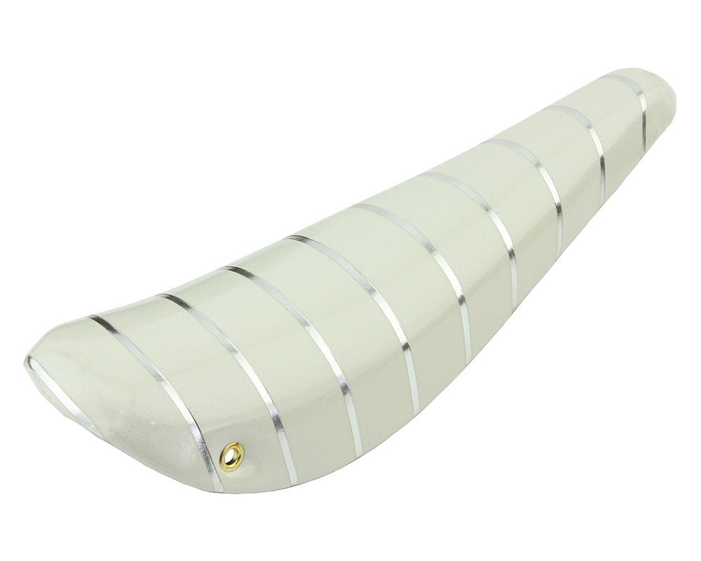 16 Inch Banana Saddle - Sparkle/White W/Silver Stripe