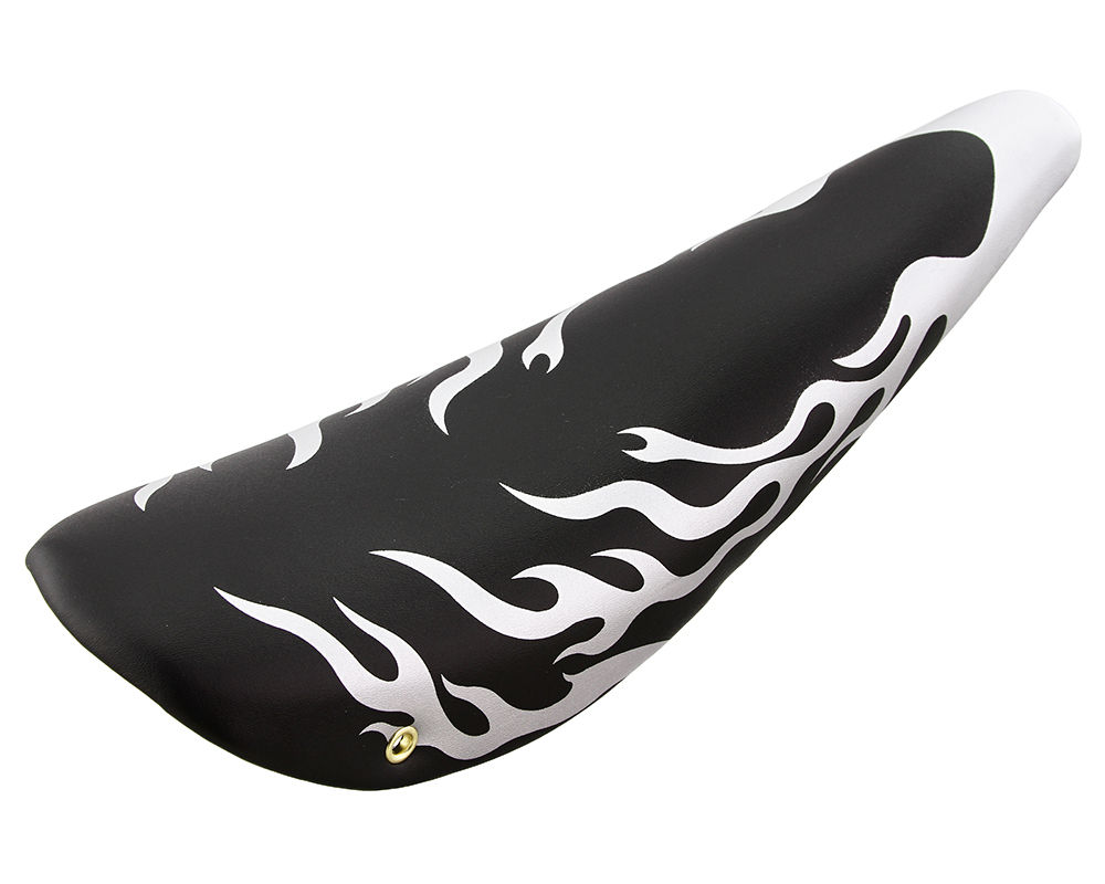 20 Inch Banana Saddle - Black/Silver/Flame