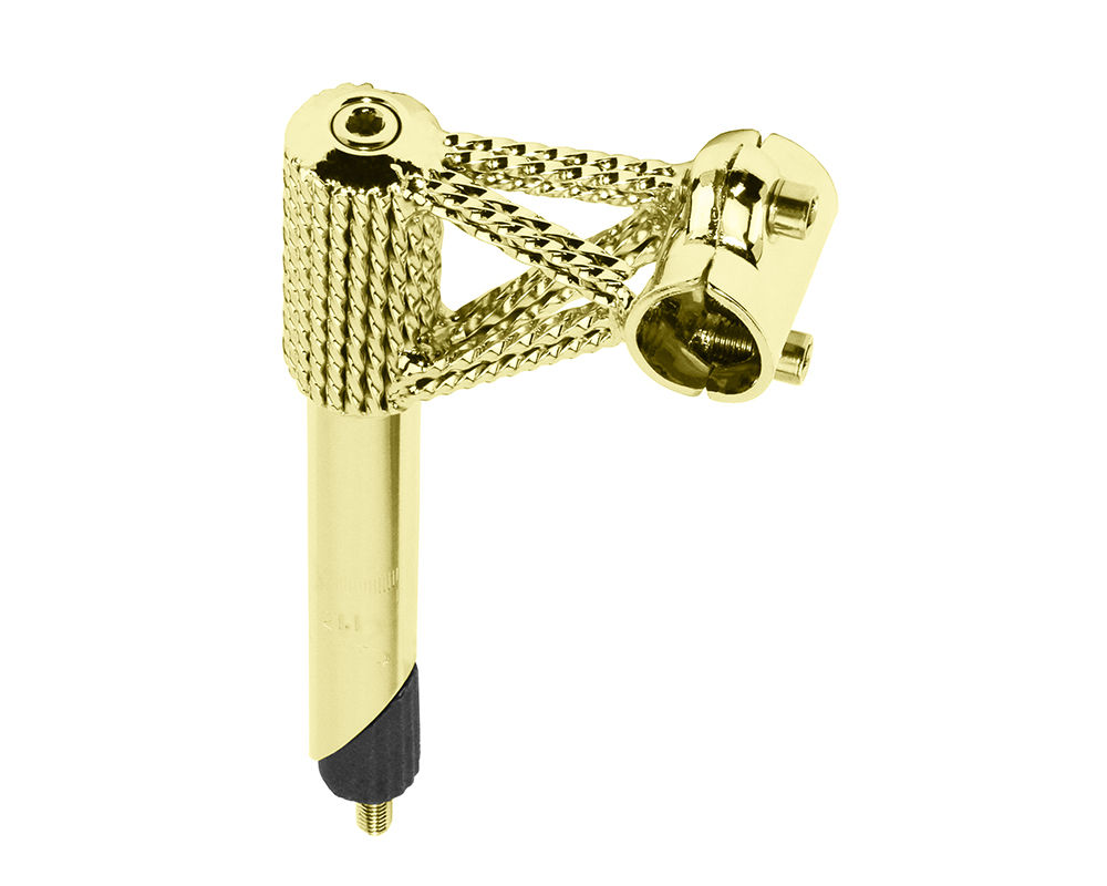 Quad Twisted Lowrider Stem 21.1mm - Gold