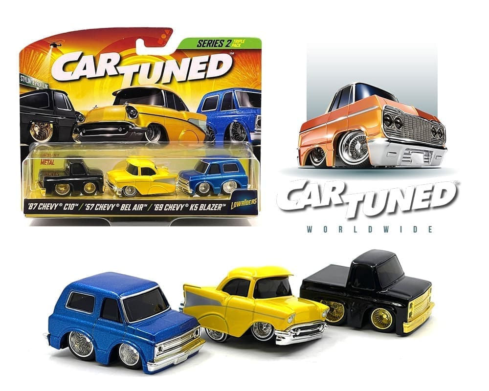 CarTuned 1:64 Lowriders Series 2 Stylin’ & Profilin’ 3 Pack 2024 – Limited Editi