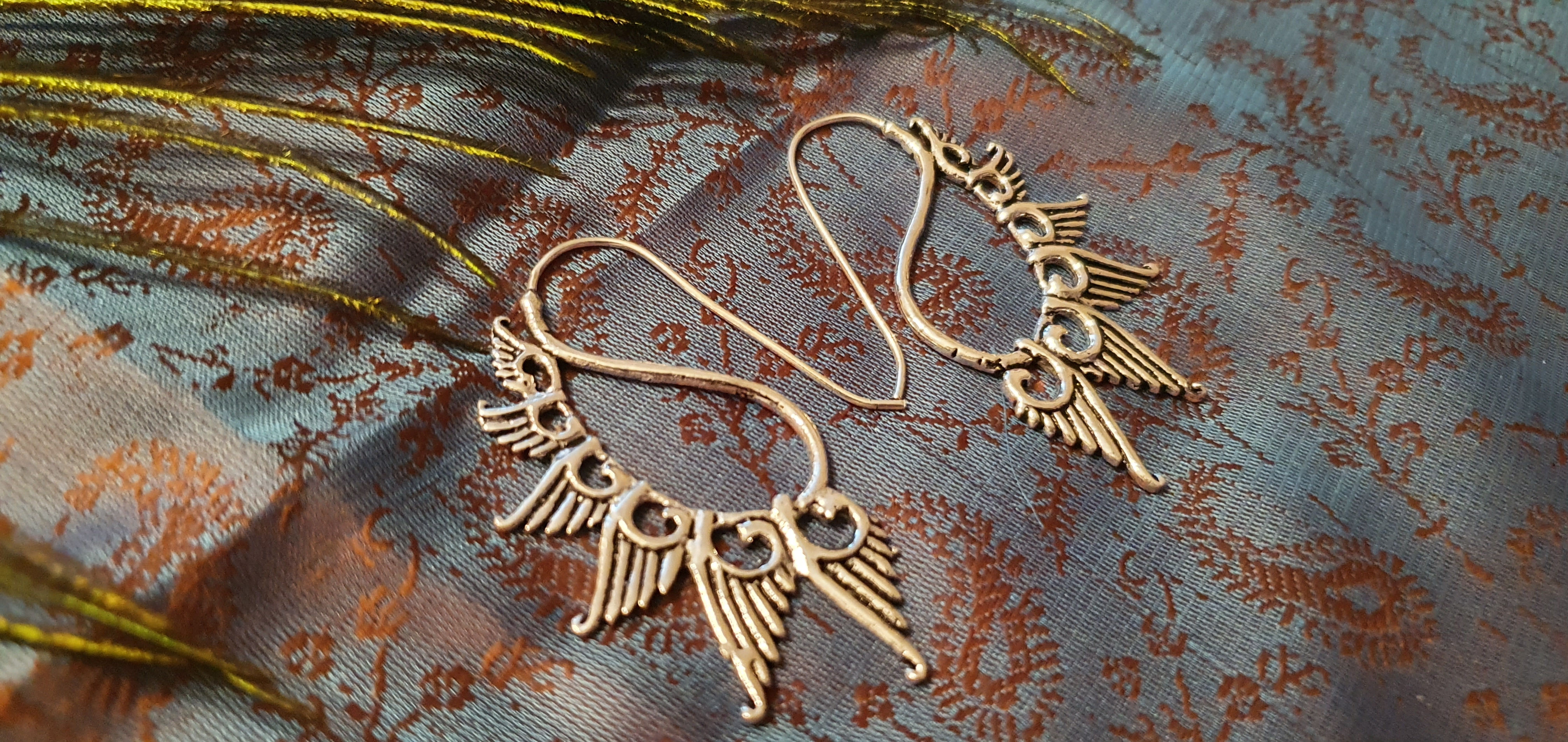 Swan Earrings ( Silver Plated )