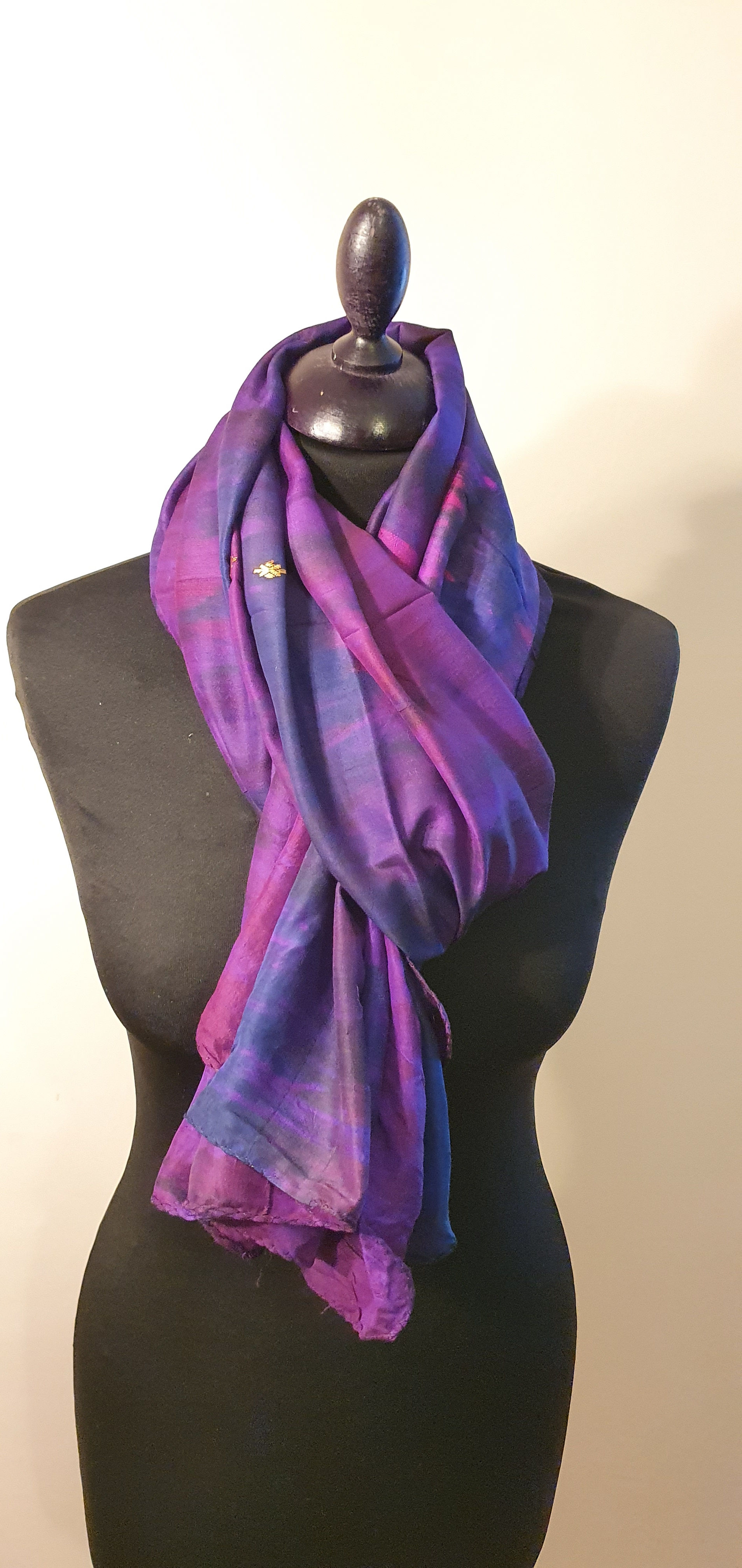 Large Raw Silk (Magenta ,Purple)