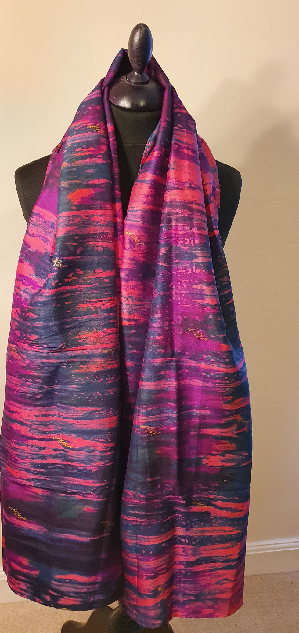 Miniatura: Large Raw Silk (Purple, Magenta)