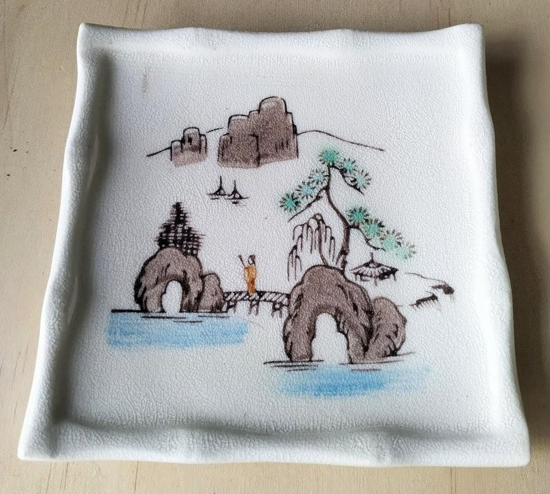 Japanese Vintage Ceramic Plate