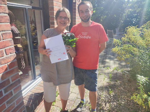 SPD Eschede ehrt Heinke Freiling für 25 Jahre Mitgliedschaft