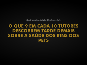 Prevenção de doenças renais em cães e gatos