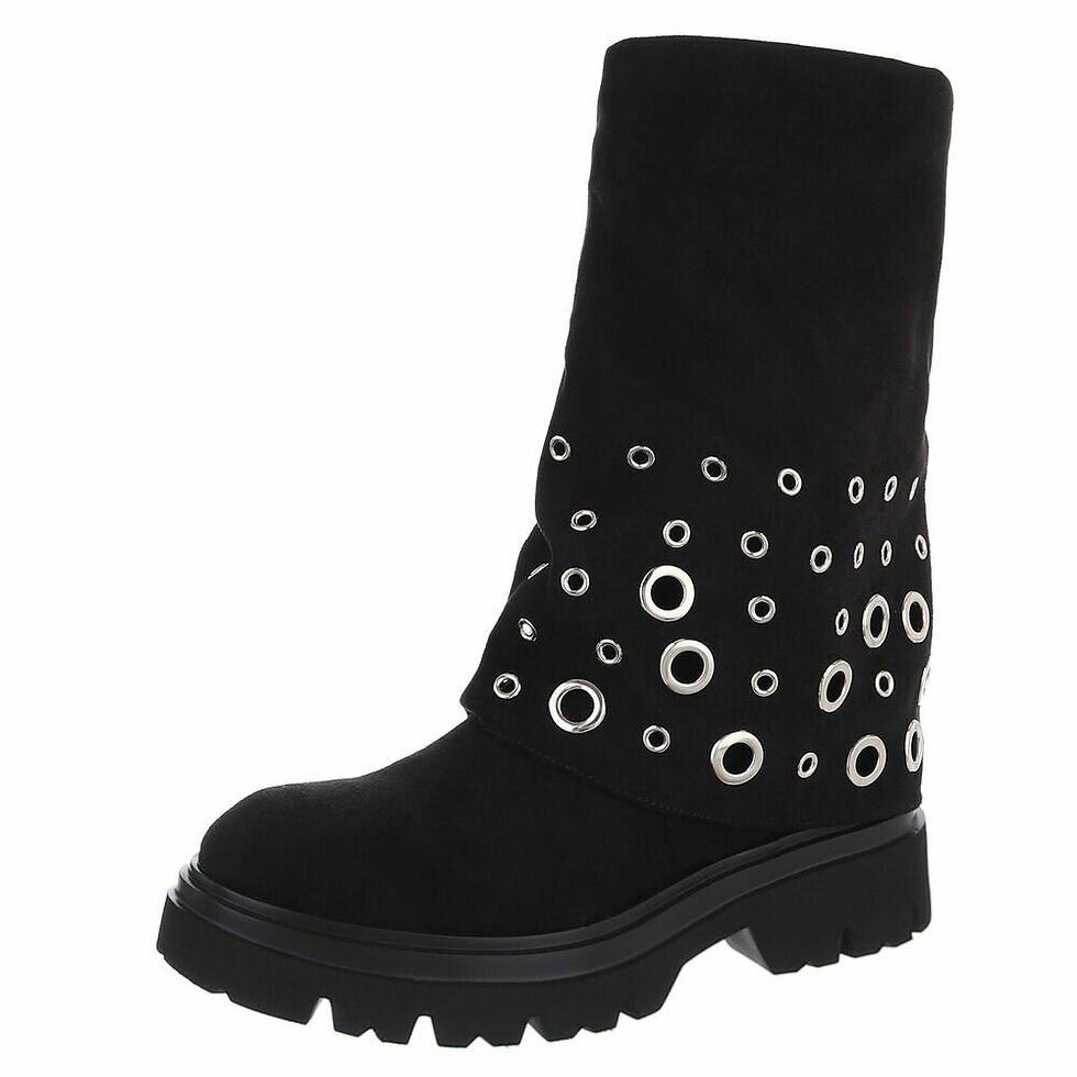 Bottines œillets noir
