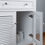 Thumbnail: Genevieve 36" White Single Vanity & Shutter Double Doors Single Sink