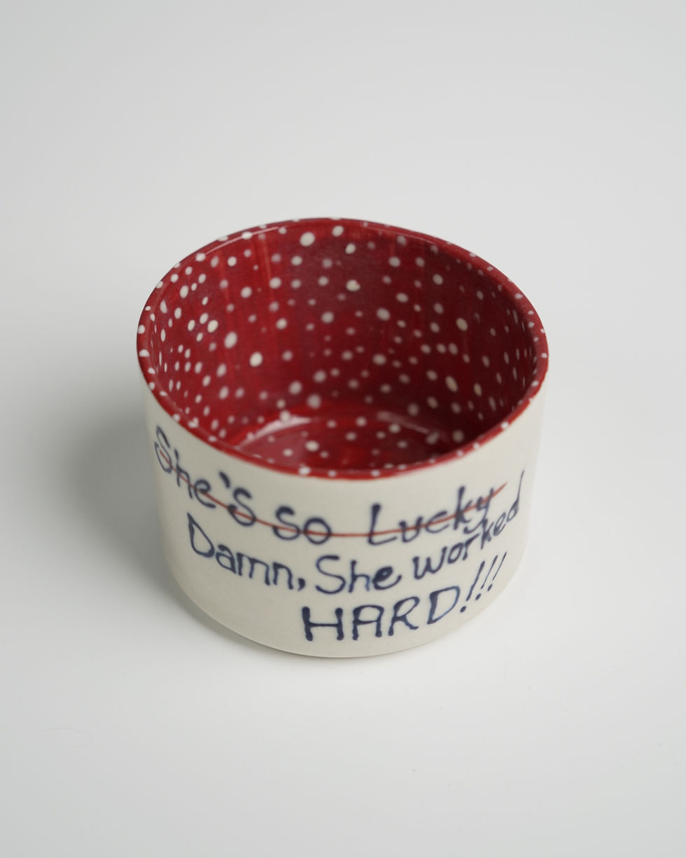 She's So Lucky Stoneware Bardak