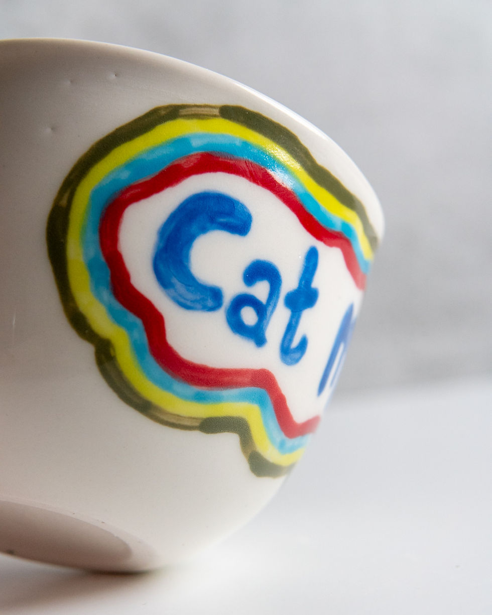 Cat Mom Porselen Bardak