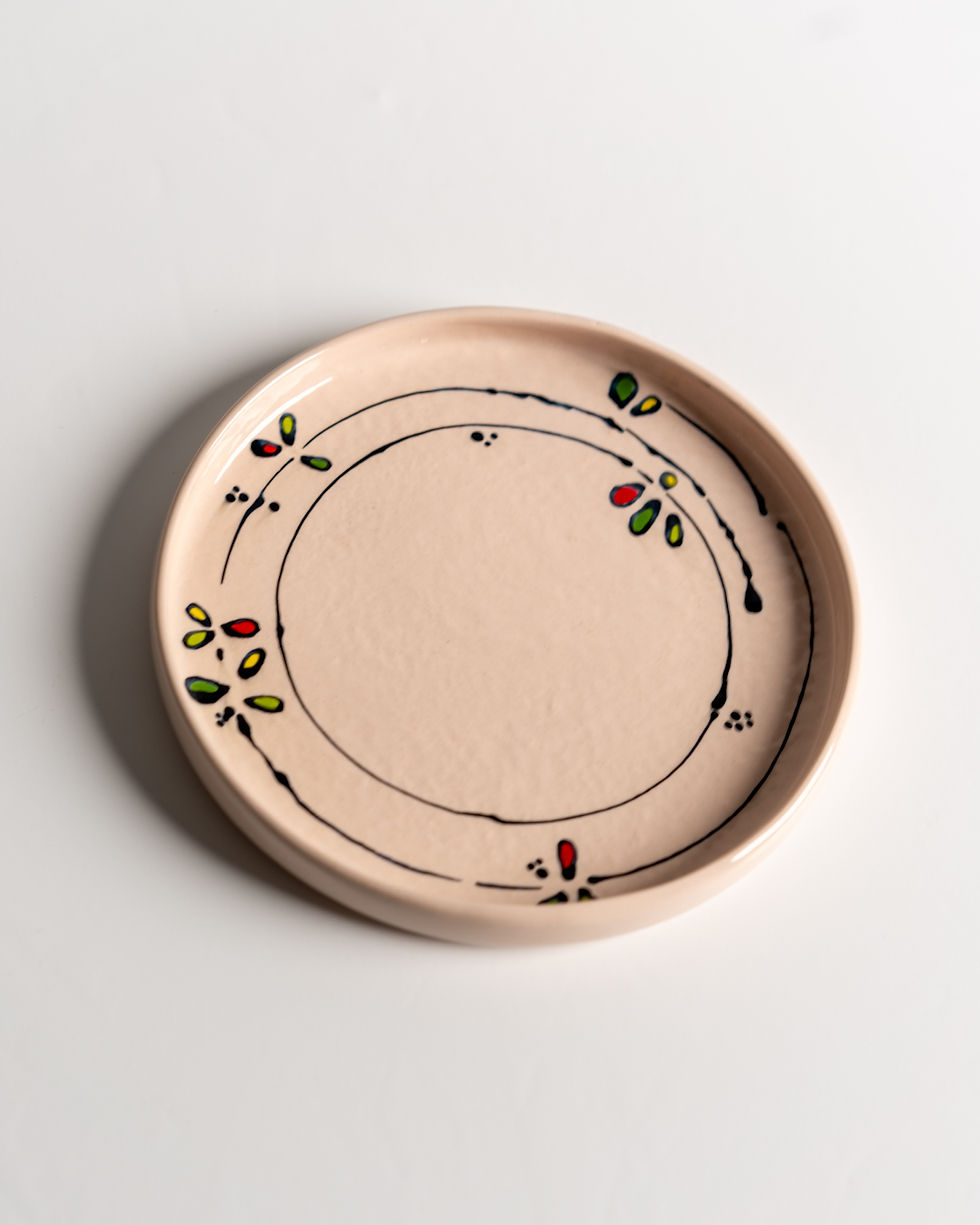 Balon Desenli Seramik Tabak