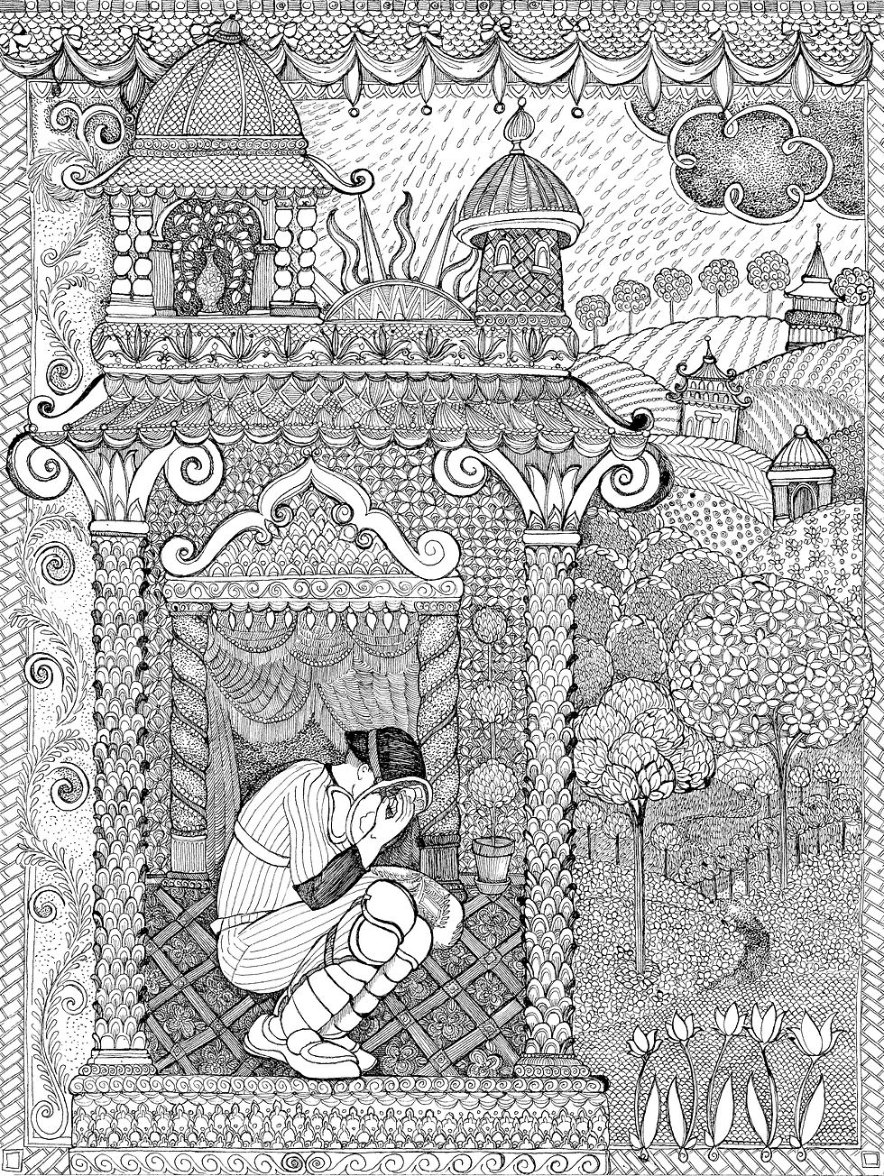 black and white, pen and ink, baseball player, catcher