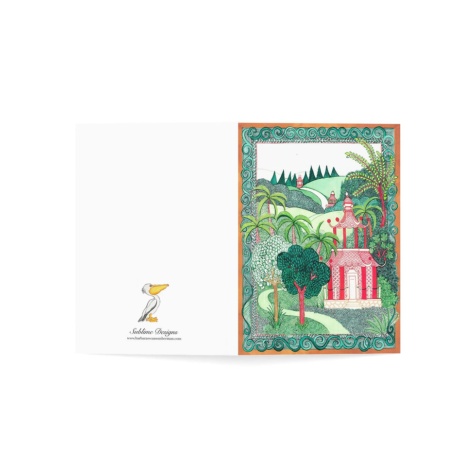 Thumbnail: Summer Hills Greeting Card, 5x7 inches (1 and 10 pieces)