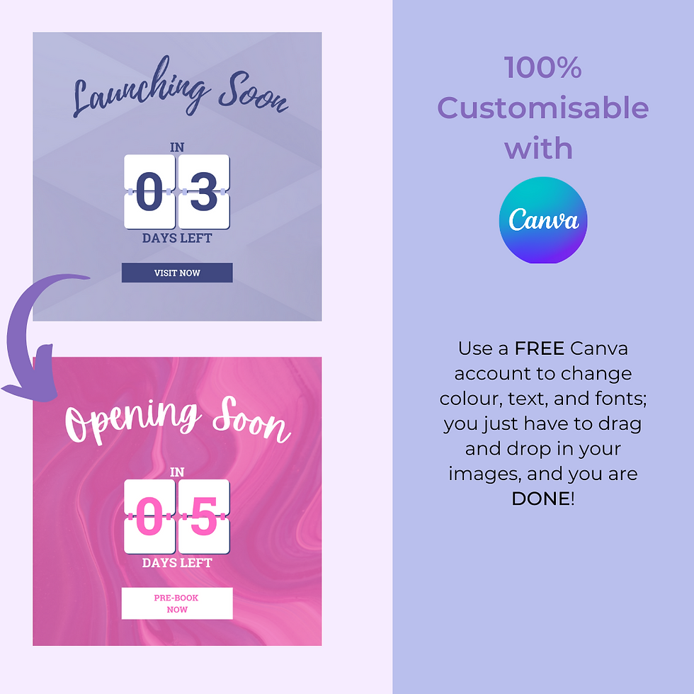 Thumbnail: 12 Festive and Occasion Designs - Canva Template - Purple Colour