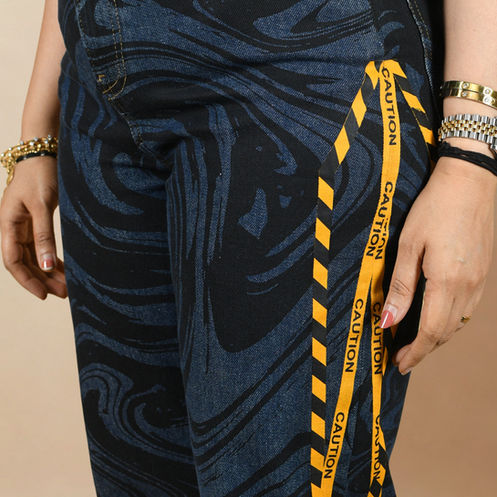 Dangerously Denim – Bold Women’s Jeans with Caution-Tape Style | Call 911 & Co