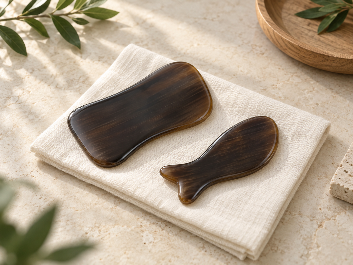 Illustrative Gua Sha equipment — no treatment demonstration