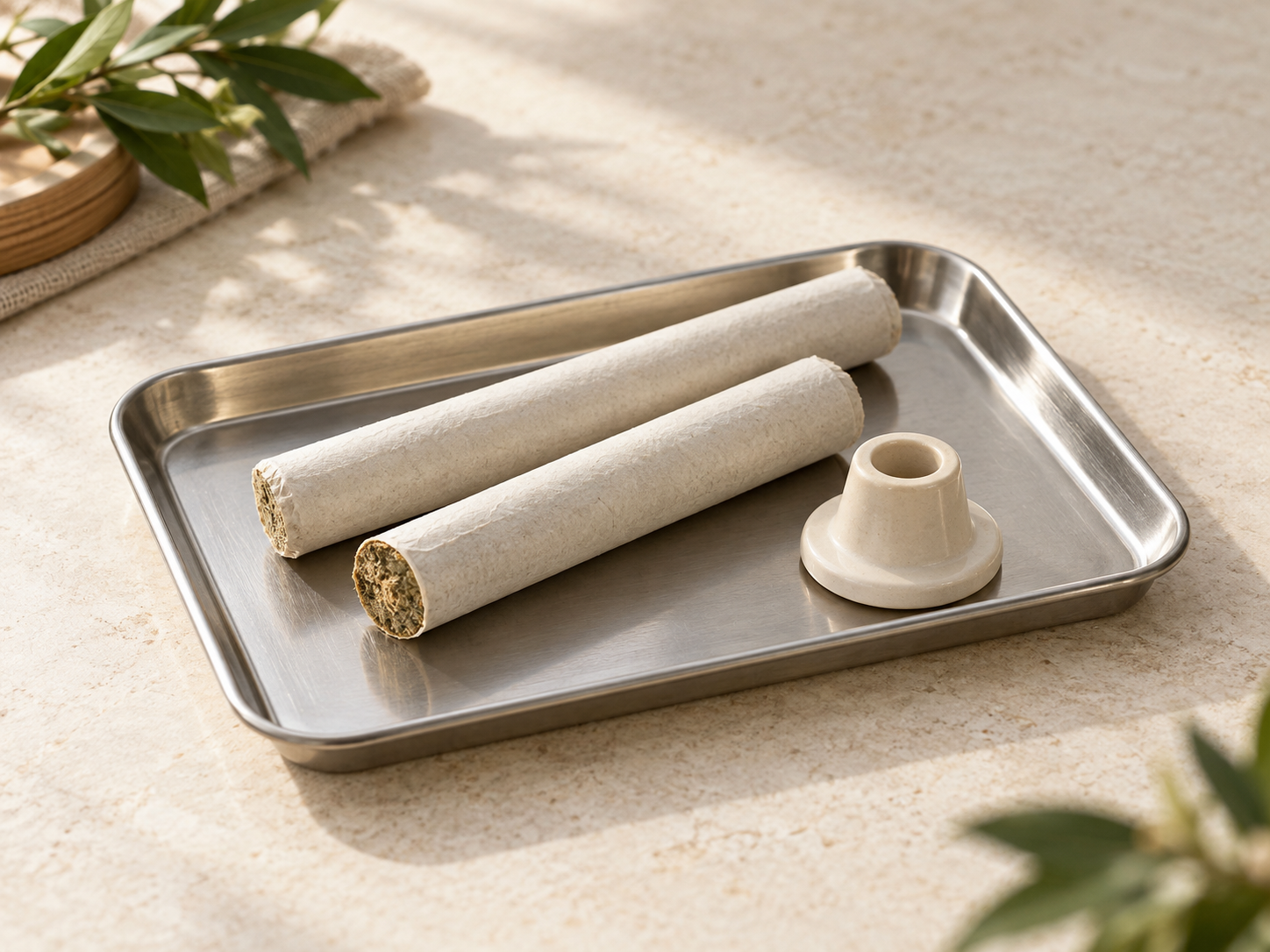 Illustrative moxibustion equipment — no treatment demonstration