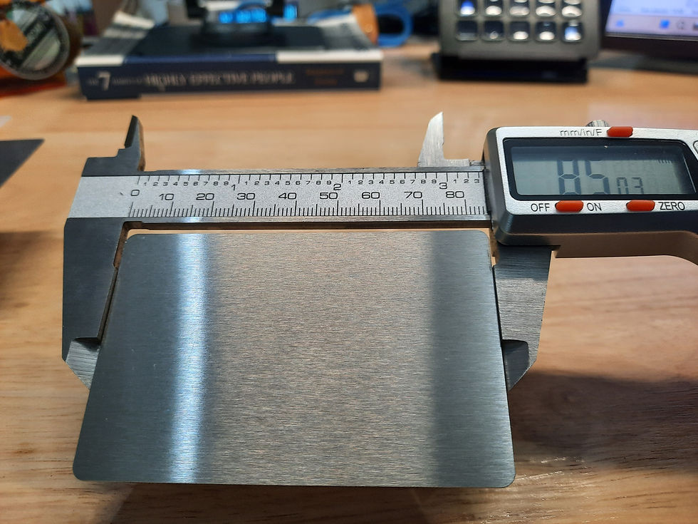 Thumbnail: PLETAG002-SS304 NO.4 85X55MM, 0.8MM THK