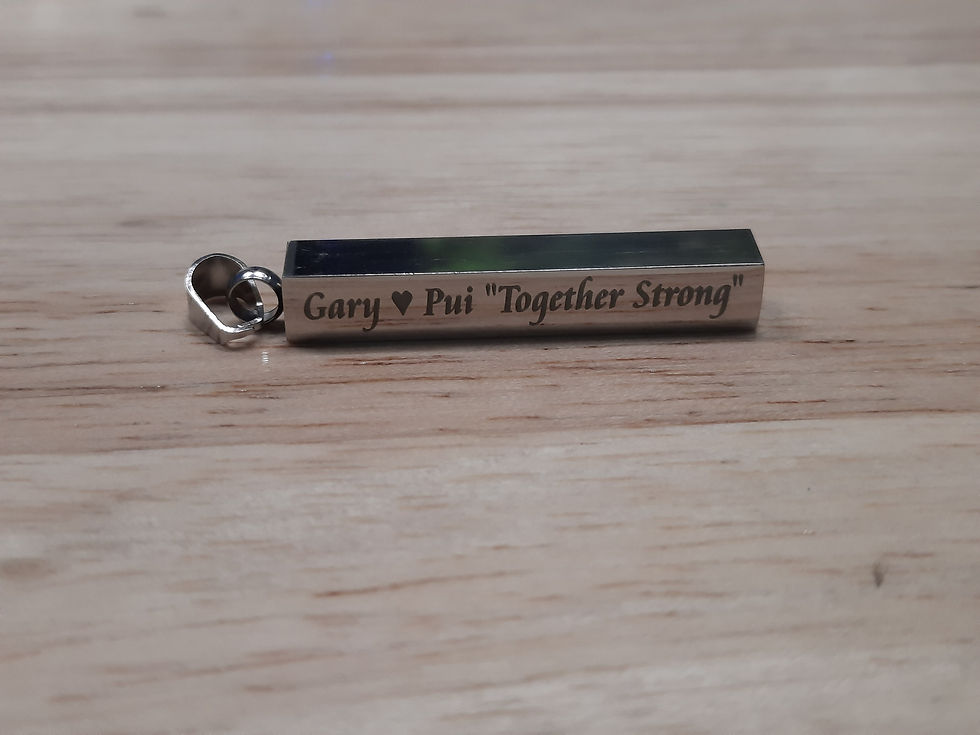 ภาพขนาดย่อ: PLENP001-Necklace + Pendant Custom Engraved