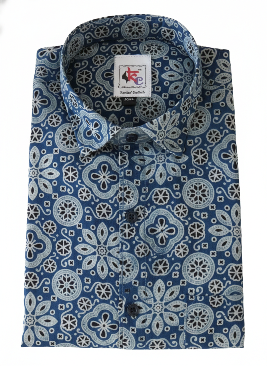 Thumbnail: Shirt Handblock Ajrakh Print