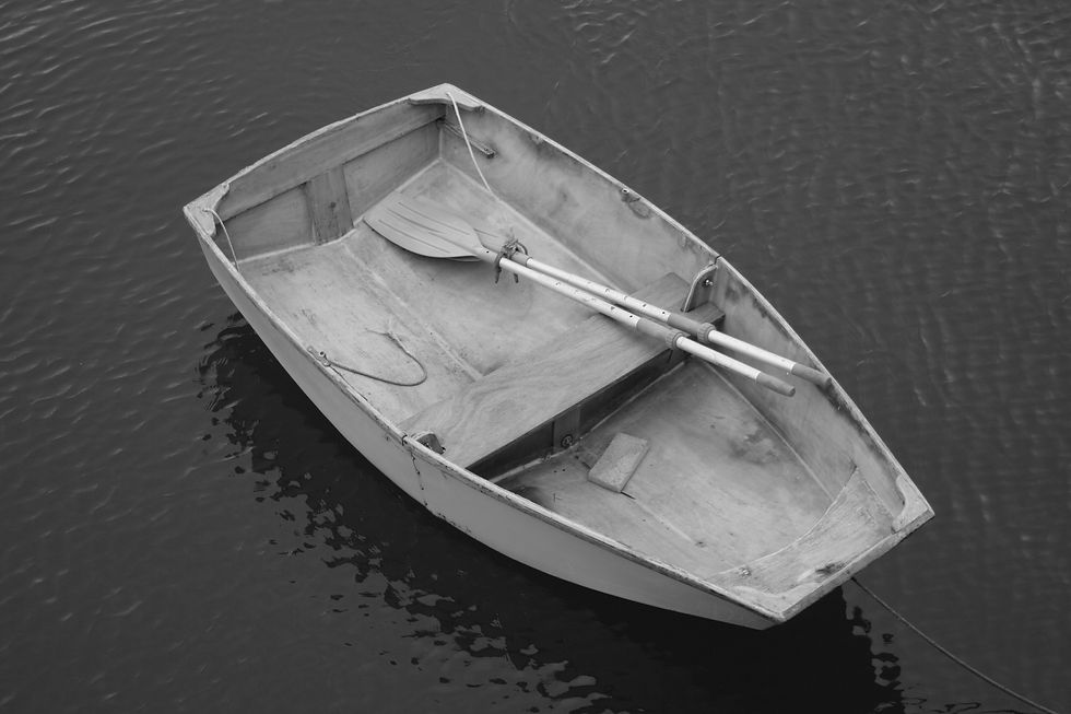 Durable old skiff...
