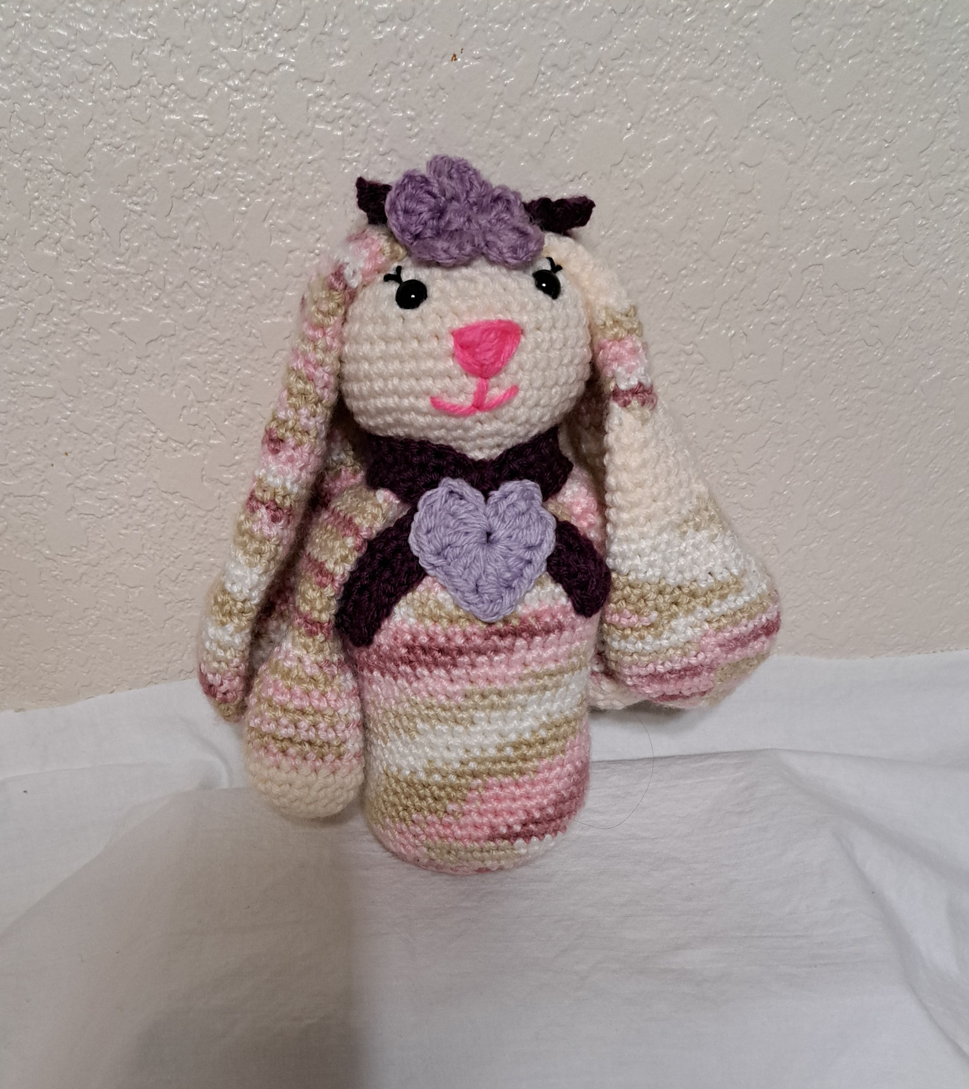 Purple Scarf Bunny Amigurumi