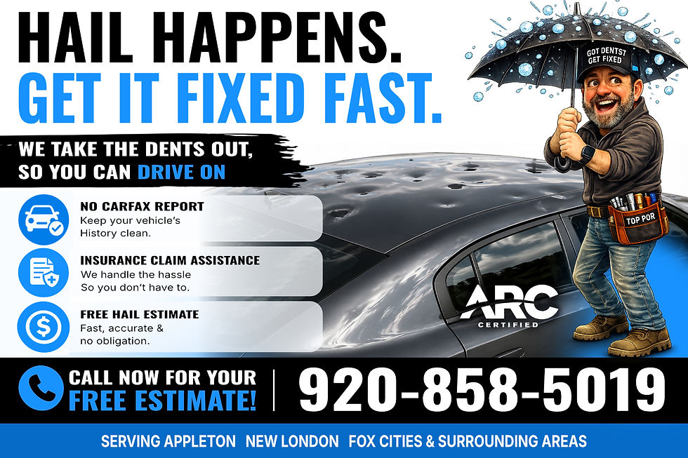 Hail Damage Repair Wausau & Fox Cities — What to Do in the Next 7 Days