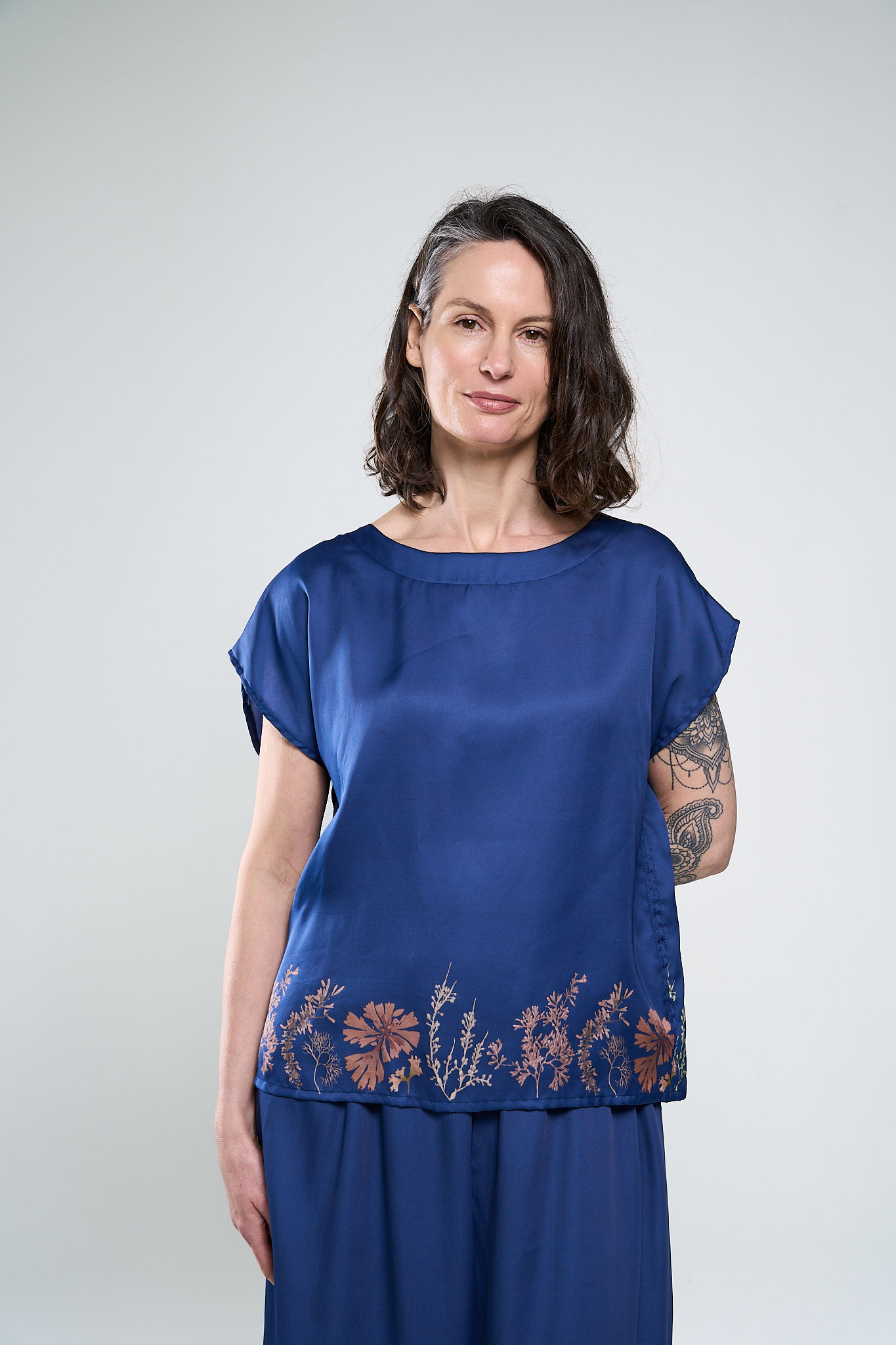 T-SHIRT IMPRIMÉ DOS PLISSÉ - TIFA