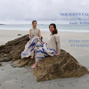 Nouvelle collection en collaboration NOLWENN FALIGOT x Aude Robin 100% lin peint