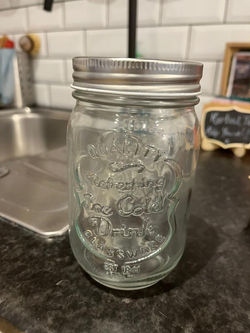 Glass Smoothie Jars x 12